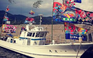長崎の遊漁船、第八文丸の船体